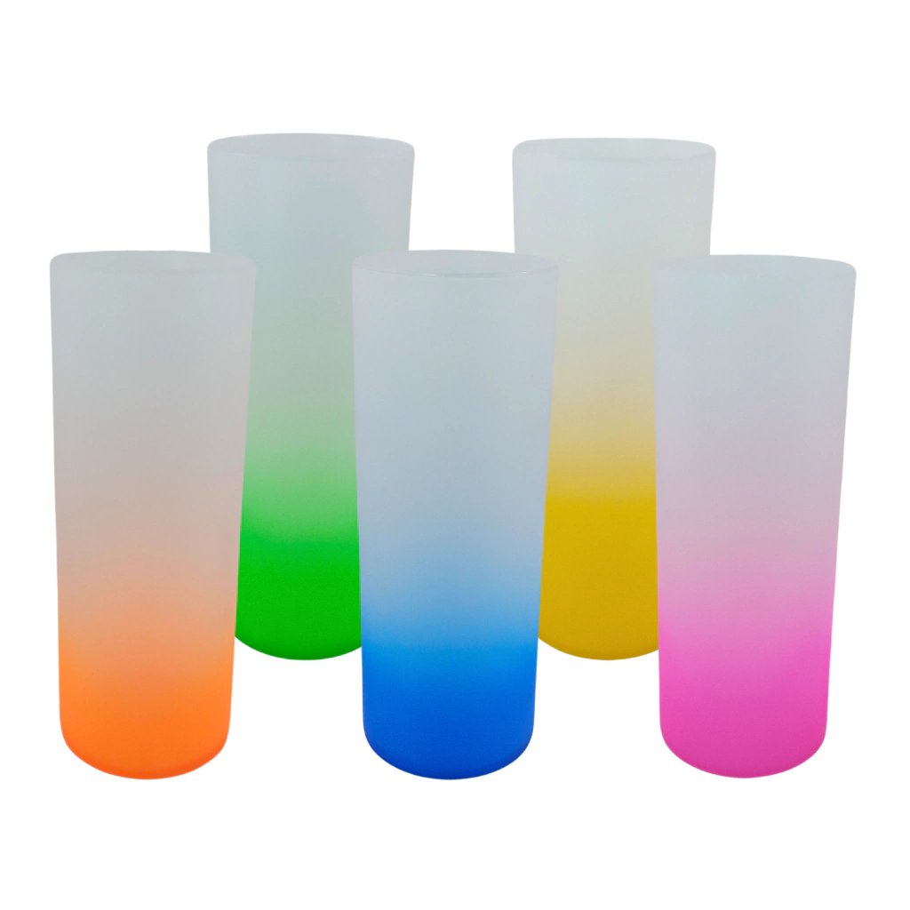 Copo Long Drink Jateado Degradê 350ml