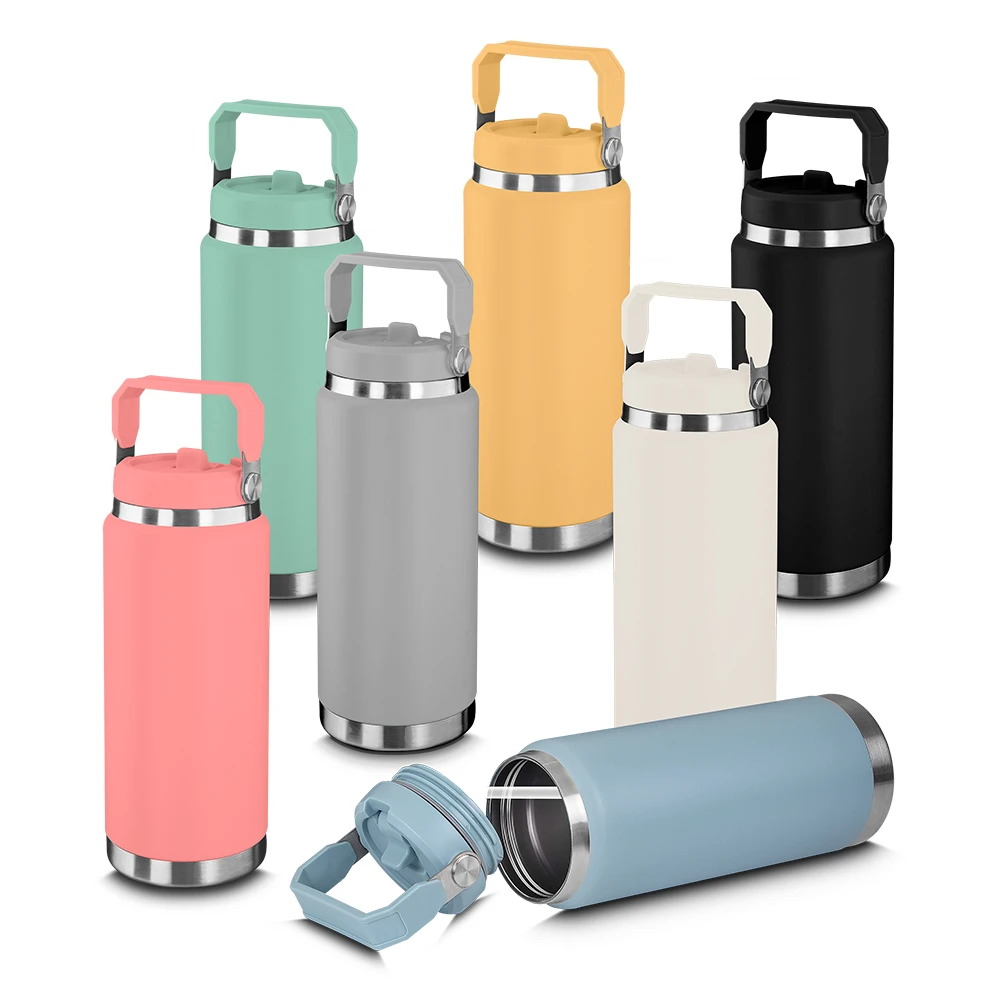 Garrafa Térmica Grande com Canudo 900ml