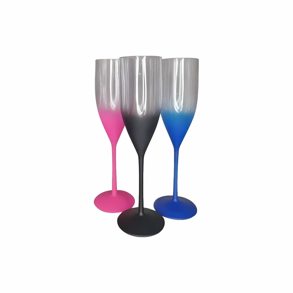 Taça Champanhe Degradê Cristal 150ml